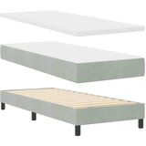  s opruga kutije Svijetlo siva 200 x 80 cm Baršun | shoptok.hr