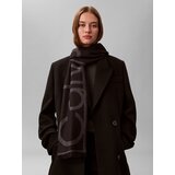 Calvin Klein Šal bazaltno siva / črna | Shoptok.si