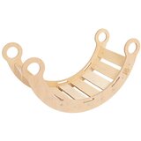 MeowBaby Ljuljačka od borovog drva u prirodnoj boji 39x75x38 cm Montessori - | shoptok.hr