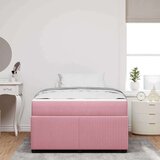  Posteljni okvir z vzmetnico z vzmetnico Roza 120 x 200 cm Žamet, (5000069887) | Shoptok.si