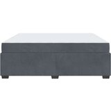 Posteljni okvir z vzmetnico Temno siva 180 x 200 cm Žamet | Shoptok.si