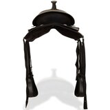 Western Sedlo, Uzda i Obujmica Prava Koža 17 " Crno | shoptok.hr