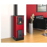 Alfa_Plam Peć na čvrsto gorivo Vulkan S, ECO, crveni | ePonuda.com