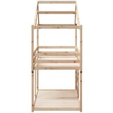 Krevet na kat s krovom 90 x 190 cm od masivne borovine | Eponuda.ba