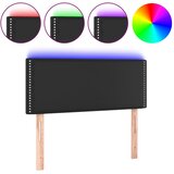  LED uzglavlje crno 80 x 5 x 78/88 cm od umjetne kože | shoptok.hr