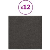  Zidne ploče od tkanine 12 kom tamnosive 30 x 30 cm 1 08 m² | shoptok.hr