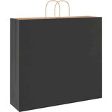  Papirnate vrećice 250 kom s ručkama crne 54x15x49 cm | shoptok.hr
