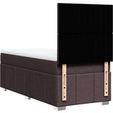  Krevet s oprugama i madracem tamnosmeđi 90 x 190 cm od tkanine | shoptok.hr