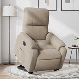vidaXL električni naslanjač s funkcijo vstajanja taupe mikrovlakna | Shoptok.si