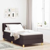  s opruga kutije Tamno smeđa 90 x 190 cm tkanina | shoptok.hr