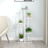 vidaXL Stalak za cvijeće s 5 razina 43 x 22 x 98 cm bijeli metalni Cijene