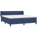  Krevet s oprugama i madracem plavi 160x200 cm od tkanine | shoptok.hr