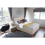 P & B POSTELJA Z VZMETNICO 140 cm x 200 cm , tekstil bež | Shoptok.si