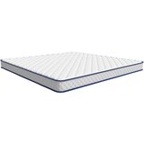 vidaXL Vzmetnica s spominsko peno bela 200x200x17 cm | Shoptok.si