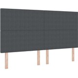  LED Box Spring Krevet Tamno siva i bijela 180 x 200 cm | shoptok.hr
