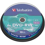 Verbatim DVD-RW spindle 1/10 Cene