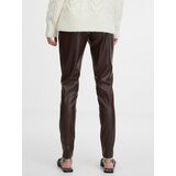 Orsay Brown women's leather trousers - Women's | shoptok.hr