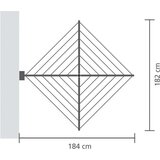 Brabantia stenski sušilec za oblačila WallFix 475924 | Shoptok.si