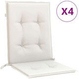  Jastuci za stolice 6 kom prošarano krem100x50x4 cm tkanina | shoptok.hr