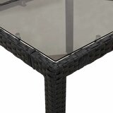  5-dijelni vrtni bistro set od poliratana s jastucima crni | shoptok.hr