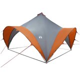 vidaXL Zabavni šotor s streho Siva in oranžna 400 x 400 x 320 cm, (5000309562) | Shoptok.si