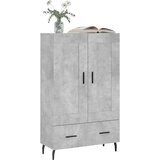  Visoka komoda boja betona 69 5 x 31 x 115 cm konstruirano drvo | shoptok.hr
