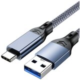 INF USB 3.2 Type-C kabel: 10 Gbps hitri prenos podatkov in 60 W hitro polnjenje Blue + Grey 3 m, (5000276897) | Shoptok.si