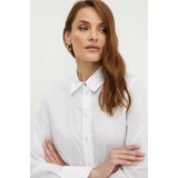 Boss Bombažna srajca ženska, bela barva, 50520677