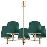  Argon 2145 - Luster na štapu PONTE 5xE27/15W/230V zelena/mesing | Eponuda.com