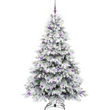 vidaXL Umjetno božićno drvce s stalakom Zelena 210 cm PE i PVC | shoptok.hr