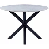 Actona blagovaonski stol s mramornom pločom Heaven, ⌀ 110 cm