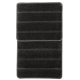  yeni cizgili - anthracite anthracite bathmat set (2 pieces) | Eponuda.com