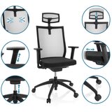 MID.YOU Pisarniški Stol Aspen Pro, Črna | Shoptok.si
