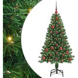 vidaXL Umestno božično drevo Zelena 120 cm PVC, jeklo in plastika | Shoptok.si