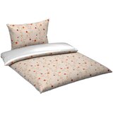 Esposa OBOJESTRANSKA POSTELJNINA 140/200 cm saten krem barve | Shoptok.si