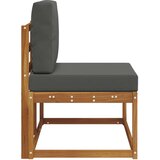  Zunanji končni kavč Naravna in antracitna 91 x 63 x 73 cm, (5000270941) | Shoptok.si