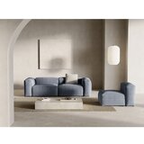 Cosmopolitan Design Prašno modra sedežna garnitura iz rebrastega žameta 264 cm Bergano – | Shoptok.si