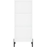  Visoka komoda bijeli 34,5x34x180 cm od konstruiranog drva Slike