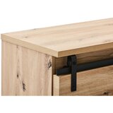 Landscape visoka komoda, črna, barve hrasta | Shoptok.si