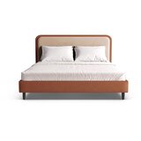 Micadoni Ciglasti tapecirani bračni krevet s podnicom 180x200 cm Aveline – | shoptok.hr