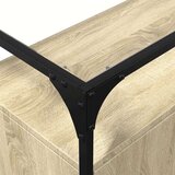  Komoda sa staklenom površinom boja hrasta 98x35x81 cm drvena | shoptok.hr