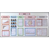 eurokraft basic Magnetni informacijski žep, DIN A3, ŠxV 312 x 435 mm, rdeč okvir, DE 10 kosov | Shoptok.si