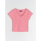 Sinsay Basic rebrasta majica kratkih rukava | shoptok.hr