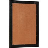  Kupaonsko ogledalo crno 50 x 70 x 2,5 cm od drva manga i stakla | shoptok.hr