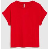 Marisse Red Cotton T-Shirt | Shoptok.si