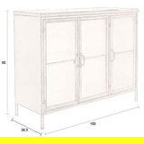 Dutchbone kovinska vitrina v zlati barvi 100x80x38,5 cm gertlush – | Shoptok.si