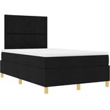 s opruga kutije s uzglavljem Crna 120 x 200 cm tkanina | shoptok.hr