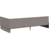 vidaXL Kotna postelja Taupe 90 x 200 cm Tkanina in oblikovan les | Shoptok.si