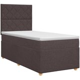  Boxspring krevet s madracem Tamno smeđa 90 x 190 cm Tkanina | shoptok.hr