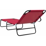  Sklopiva ležaljka za sunčanje 2 pcs Crvena 188 x 57 x 86,5 cm | shoptok.hr